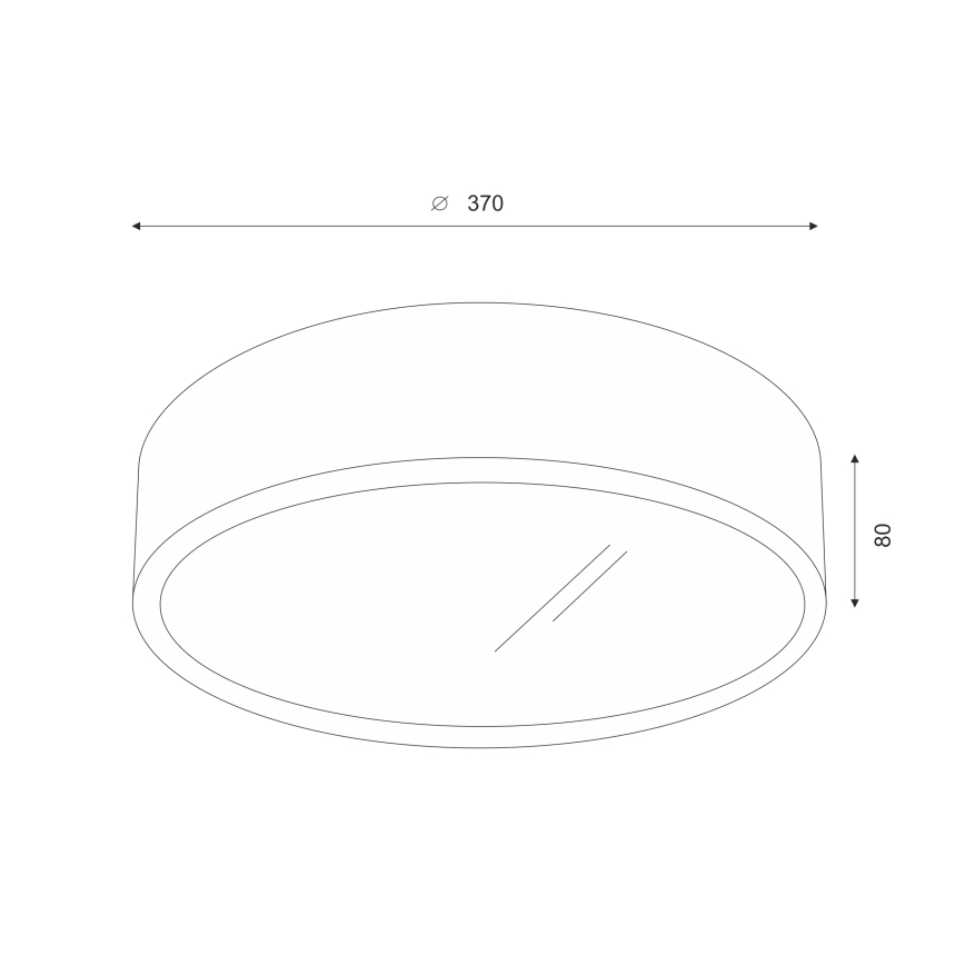 Brilagi - LED Stropní svítidlo CARVALHO 2xE27/60W/230V dub ořech pr. 37 cm