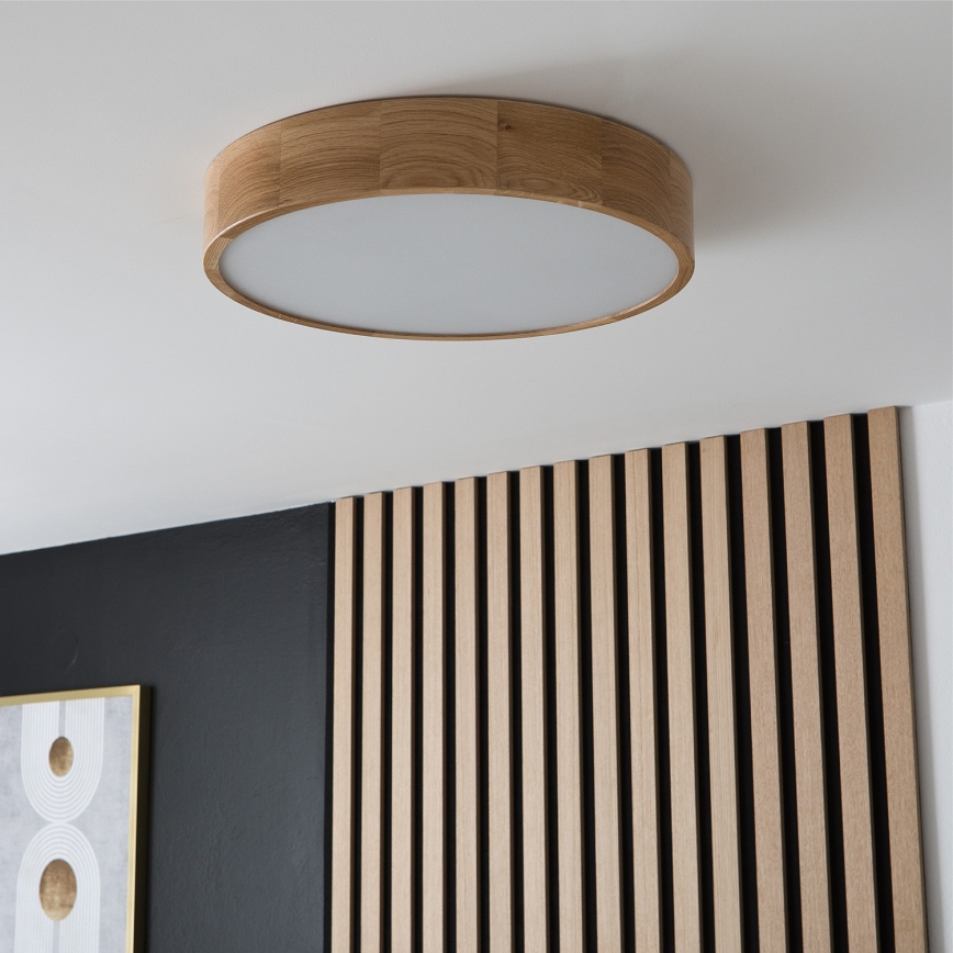 Brilagi - LED Stropní svítidlo CARVALHO 3xE27/15W/230V dub pr. 47,5 cm
