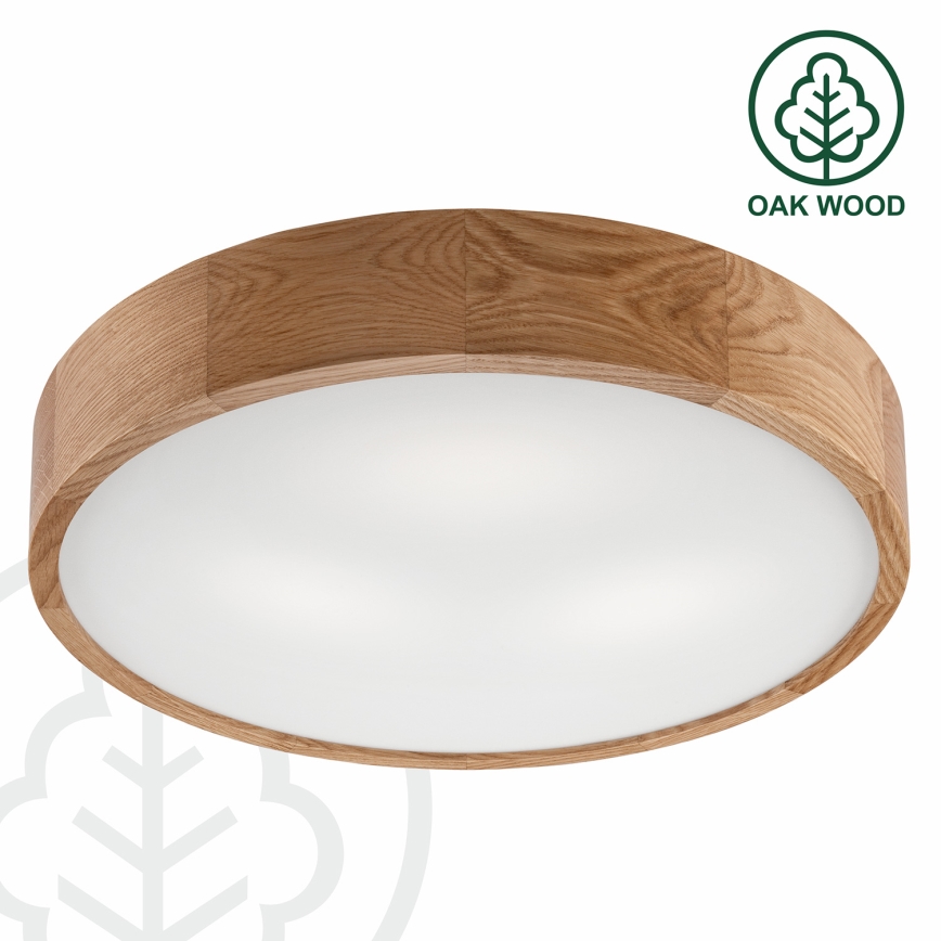 Brilagi - LED Stropní svítidlo CARVALHO 3xE27/15W/230V dub pr. 47,5 cm