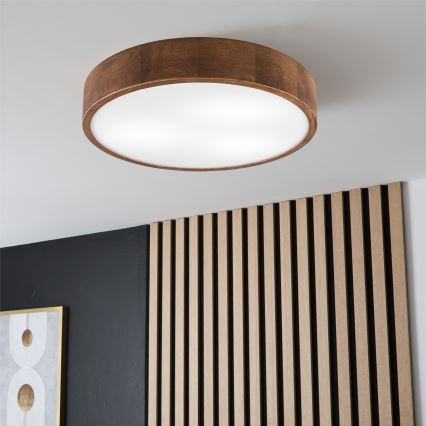 Brilagi - LED Stropní svítidlo CARVALHO 3xE27/15W/230V dub třešeň pr. 47 cm
