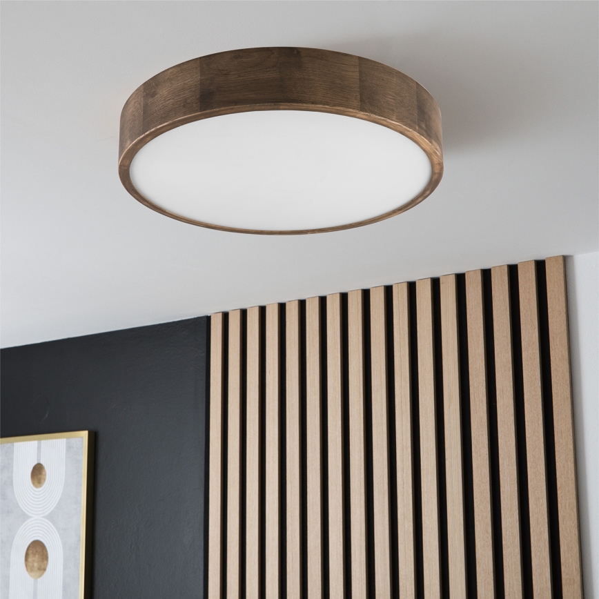 Brilagi - LED Stropní svítidlo CARVALHO 3xE27/60W/230V dub ořech pr. 47 cm