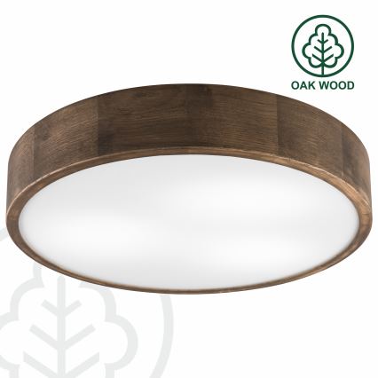 Brilagi - LED Stropní svítidlo CARVALHO 3xE27/60W/230V dub ořech pr. 47 cm