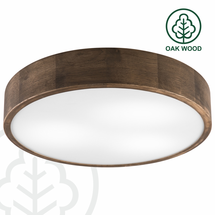 Brilagi - LED Stropní svítidlo CARVALHO 3xE27/60W/230V dub ořech pr. 47 cm