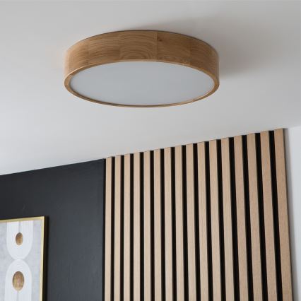 Brilagi - LED Stropní svítidlo CARVALHO 3xE27/60W/230V dub pr. 47,5 cm