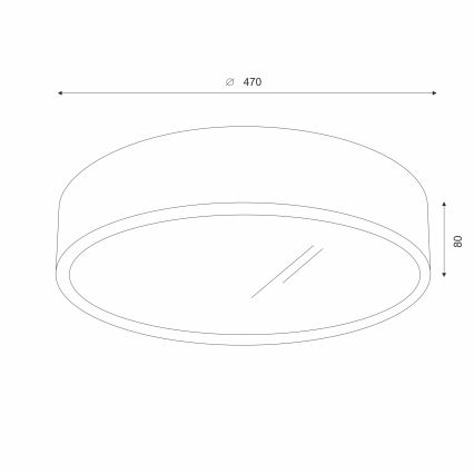 Brilagi - LED Stropní svítidlo CARVALHO 3xE27/60W/230V dub třešeň pr. 47 cm