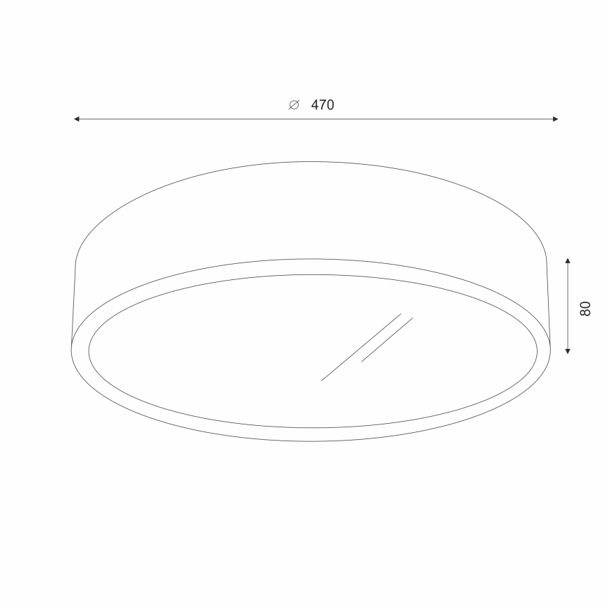 Brilagi - LED Stropní svítidlo CARVALHO 3xE27/60W/230V dub třešeň pr. 47 cm