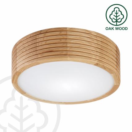 Brilagi - LED Stropní svítidlo CARVALHO MODERN 1xE27/60W/230V pr. 27,5 cm dub