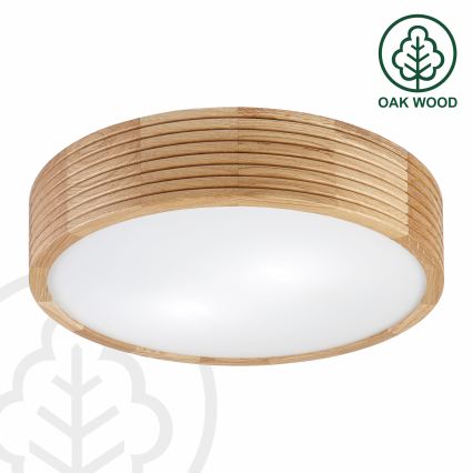 Brilagi - LED Stropní svítidlo CARVALHO MODERN 2xE27/60W/230V pr. 37,5 cm dub