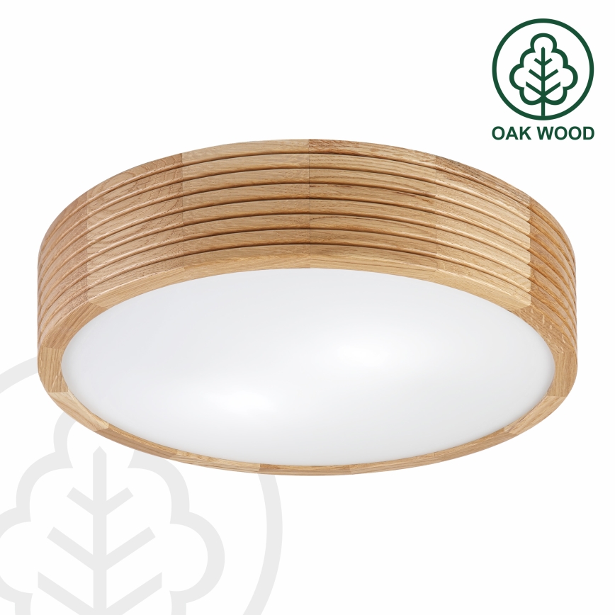 Brilagi - LED Stropní svítidlo CARVALHO MODERN 2xE27/60W/230V pr. 37,5 cm dub