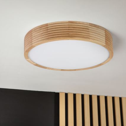 Brilagi - LED Stropní svítidlo CARVALHO MODERN 2xE27/60W/230V pr. 37,5 cm dub