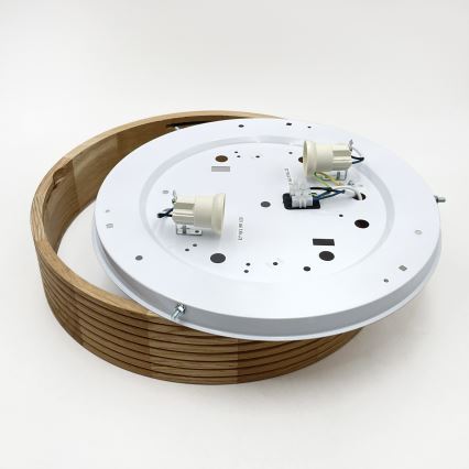 Brilagi - LED Stropní svítidlo CARVALHO MODERN 2xE27/60W/230V pr. 37,5 cm dub