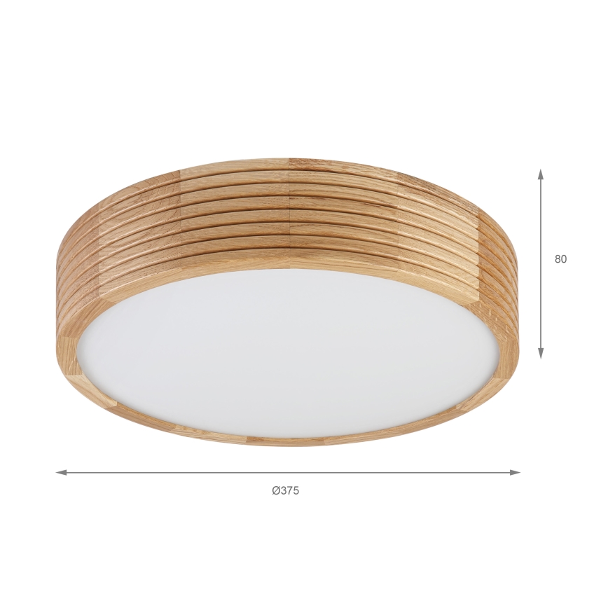 Brilagi - LED Stropní svítidlo CARVALHO MODERN 2xE27/60W/230V pr. 37,5 cm dub