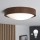 Brilagi - LED Stropní svítidlo CARVALHO SLIM 1xE27/15W/230V dub ořech pr. 27 cm