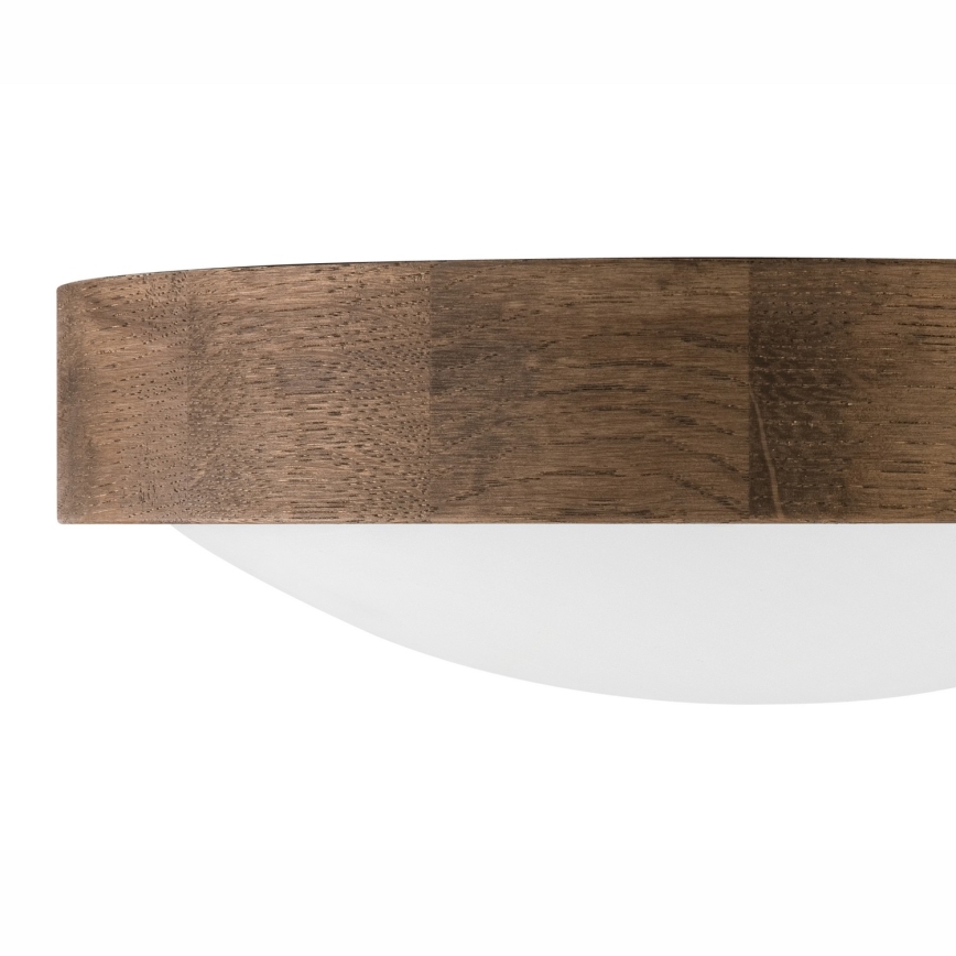 Brilagi - LED Stropní svítidlo CARVALHO SLIM 1xE27/15W/230V dub ořech pr. 27 cm