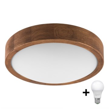 Brilagi - LED Stropní svítidlo CARVALHO SLIM 1xE27/60W/230V dub třešeň pr. 27 cm