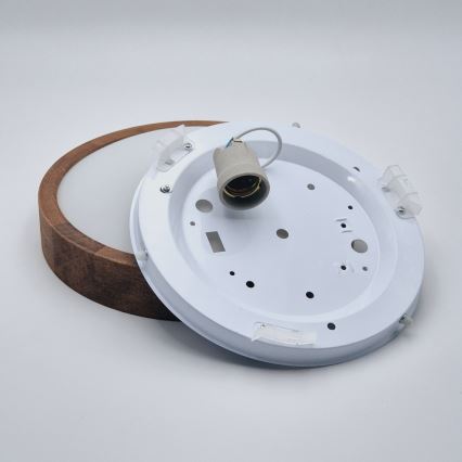 Brilagi - LED Stropní svítidlo CARVALHO SLIM 1xE27/60W/230V dub třešeň pr. 27 cm