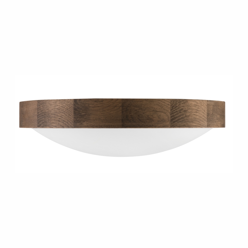 Brilagi - LED Stropní svítidlo CARVALHO SLIM 2xE27/15W/230V dub ořech pr. 37 cm