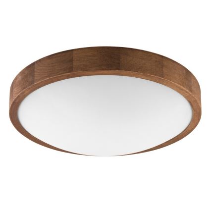 Brilagi - LED Stropní svítidlo CARVALHO SLIM 2xE27/15W/230V dub třešeň pr. 37 cm