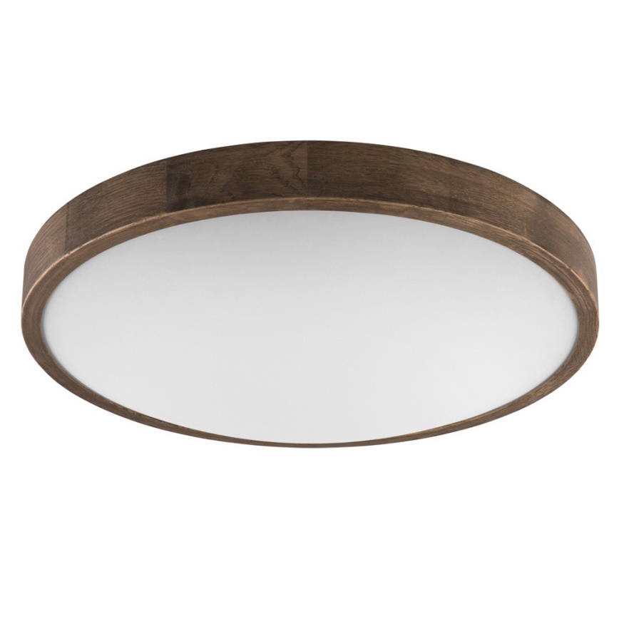 Brilagi - LED Stropní svítidlo CARVALHO SLIM 3xE27/15W/230V dub ořech pr. 47 cm