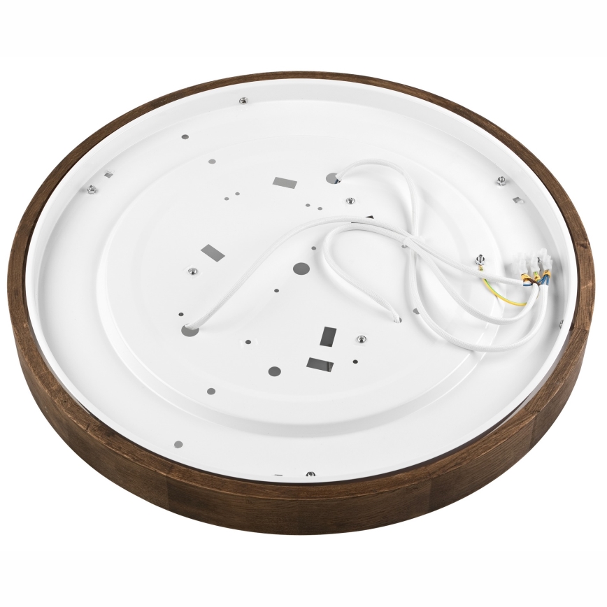 Brilagi - LED Stropní svítidlo CARVALHO SLIM 3xE27/60W/230V dub ořech pr. 47 cm