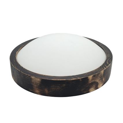 Brilagi - LED Stropní svítidlo CARVALHO SLIM SMOKEY LED/20W/230V dub pr. 27,5 cm