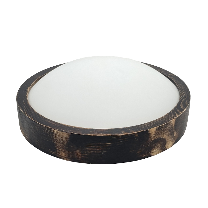 Brilagi - LED Stropní svítidlo CARVALHO SLIM SMOKEY LED/20W/230V dub pr. 27,5 cm