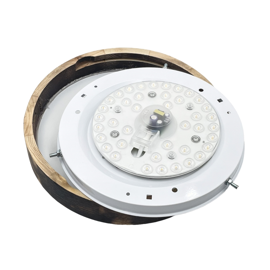 Brilagi - LED Stropní svítidlo CARVALHO SLIM SMOKEY LED/20W/230V dub pr. 27,5 cm