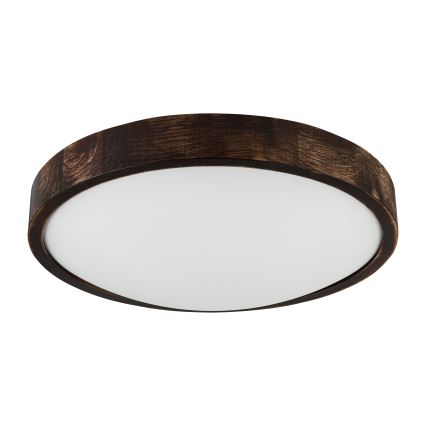 Brilagi - LED Stropní svítidlo CARVALHO SLIM SMOKEY LED/36W/230V dub pr. 37,5 cm