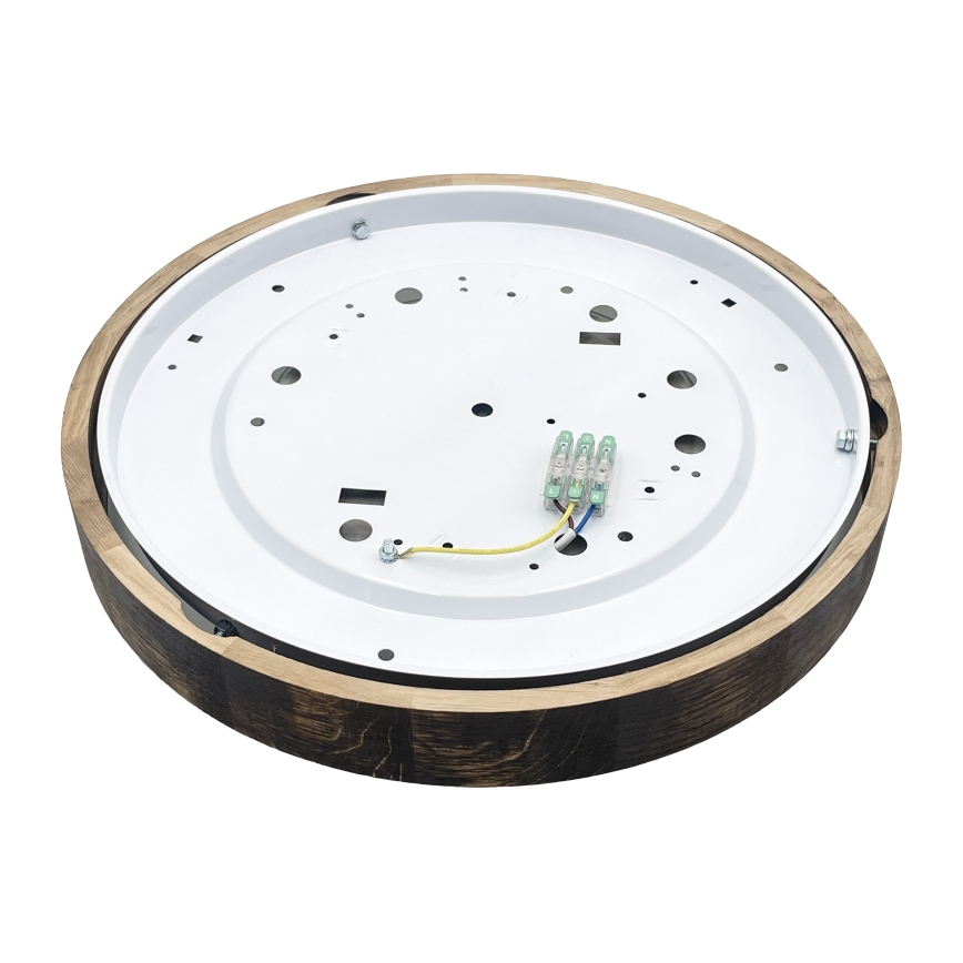 Brilagi - LED Stropní svítidlo CARVALHO SLIM SMOKEY LED/36W/230V dub pr. 37,5 cm