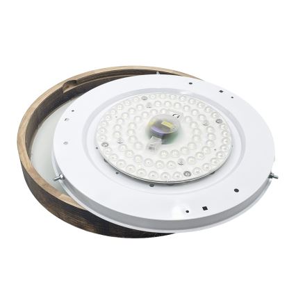 Brilagi - LED Stropní svítidlo CARVALHO SLIM SMOKEY LED/36W/230V dub pr. 37,5 cm