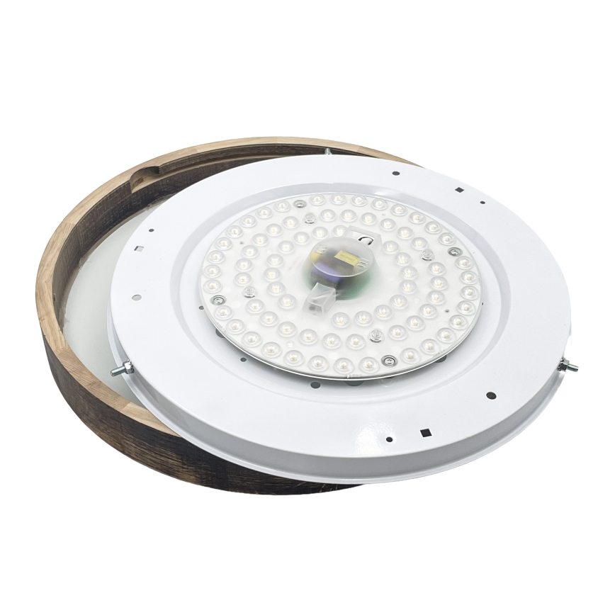 Brilagi - LED Stropní svítidlo CARVALHO SLIM SMOKEY LED/36W/230V dub pr. 37,5 cm