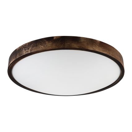 Brilagi - LED Stropní svítidlo CARVALHO SLIM SMOKEY LED/36W/230V dub pr. 47,5 cm