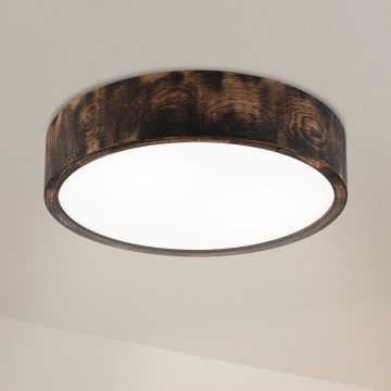 Brilagi - LED Stropní svítidlo CARVALHO SMOKEY LED/36W/230V dub pr. 37,5 cm