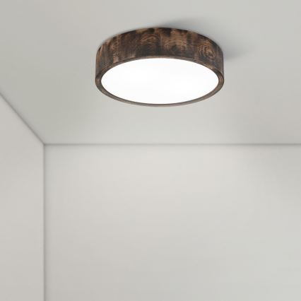 Brilagi - LED Stropní svítidlo CARVALHO SMOKEY LED/36W/230V dub pr. 37,5 cm