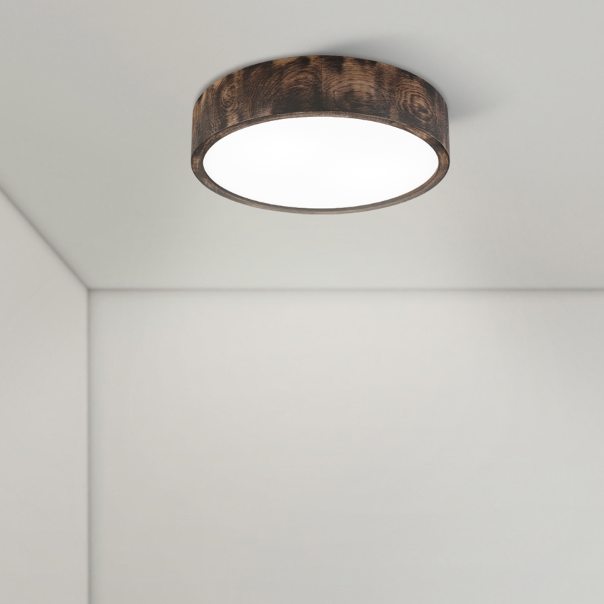 Brilagi - LED Stropní svítidlo CARVALHO SMOKEY LED/36W/230V dub pr. 37,5 cm