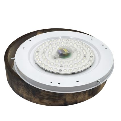 Brilagi - LED Stropní svítidlo CARVALHO SMOKEY LED/36W/230V dub pr. 37,5 cm