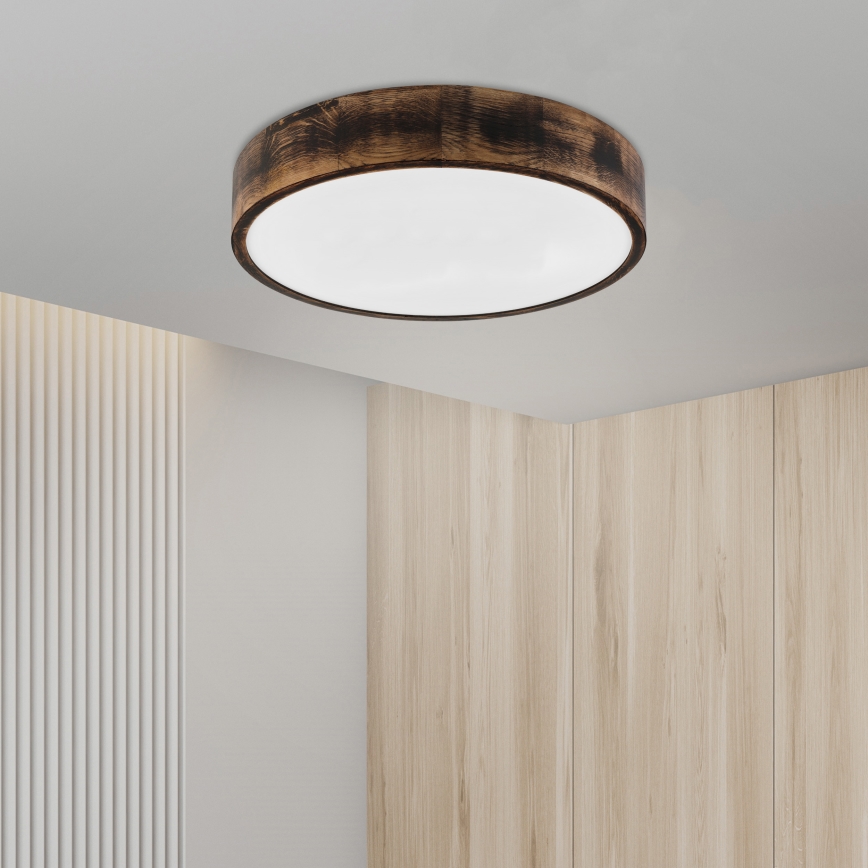 Brilagi - LED Stropní svítidlo CARVALHO SMOKEY LED/36W/230V dub pr. 47,5 cm