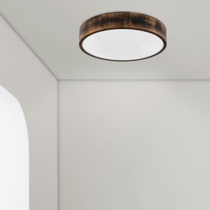 Brilagi - LED Stropní svítidlo CARVALHO SMOKEY LED/36W/230V dub pr. 47,5 cm