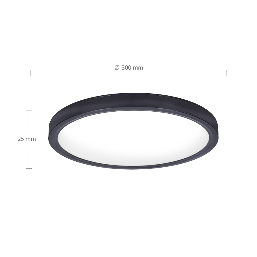 Brilagi - LED Stropní svítidlo ESTELA LED/18W/230V černá