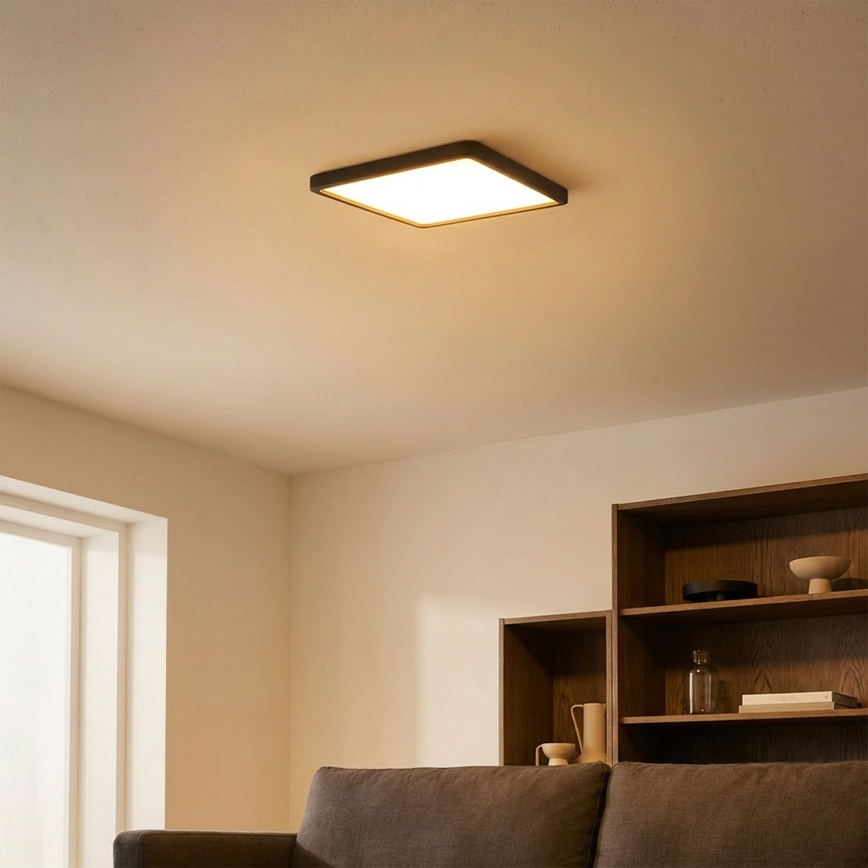 Brilagi - LED Stropní svítidlo ESTELA SQUARE LED/24W/230V 31x31 cm černá