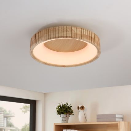 Brilagi - LED Stropní svítidlo FALCON WOOD MODERN LED/30W/230V 3000/4000/6000K pr. 45 cm dřevo