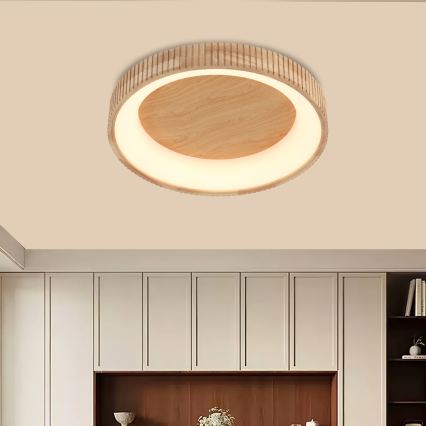 Brilagi - LED Stropní svítidlo FALCON WOOD MODERN LED/40W/230V 3000/4000/6000K pr. 60 cm dřevo