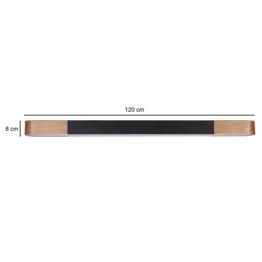 BRILAGI - LED Stropní svítidlo GARDALINE LED/100W/230V 120 cm dub/černá