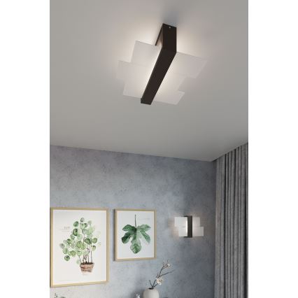 Brilagi -  LED Stropní svítidlo HERA 2xE27/7,5W/230V wenge