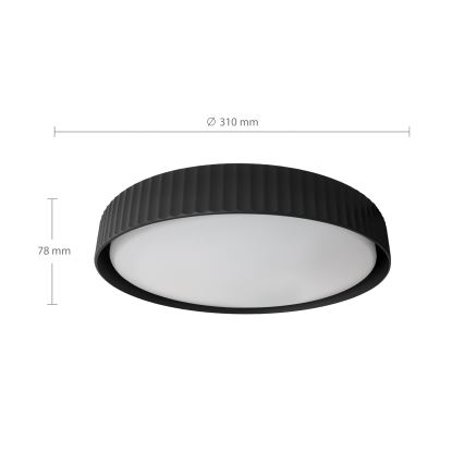 Brilagi - LED Stropní svítidlo LUCIA LED/24W/230V pr. 31 cm černá