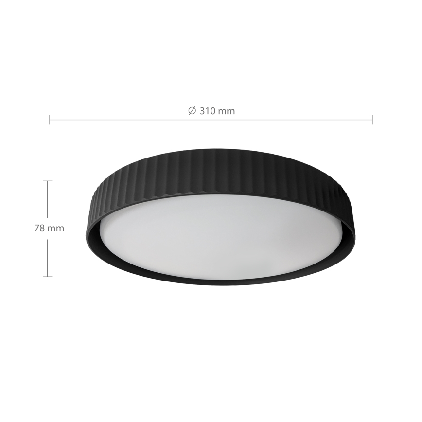 Brilagi - LED Stropní svítidlo LUCIA LED/24W/230V pr. 31 cm černá