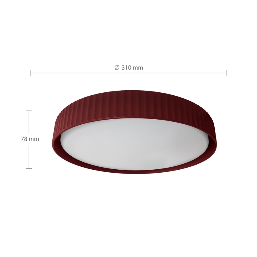 Brilagi - LED Stropní svítidlo LUCIA LED/24W/230V pr. 31 cm červená