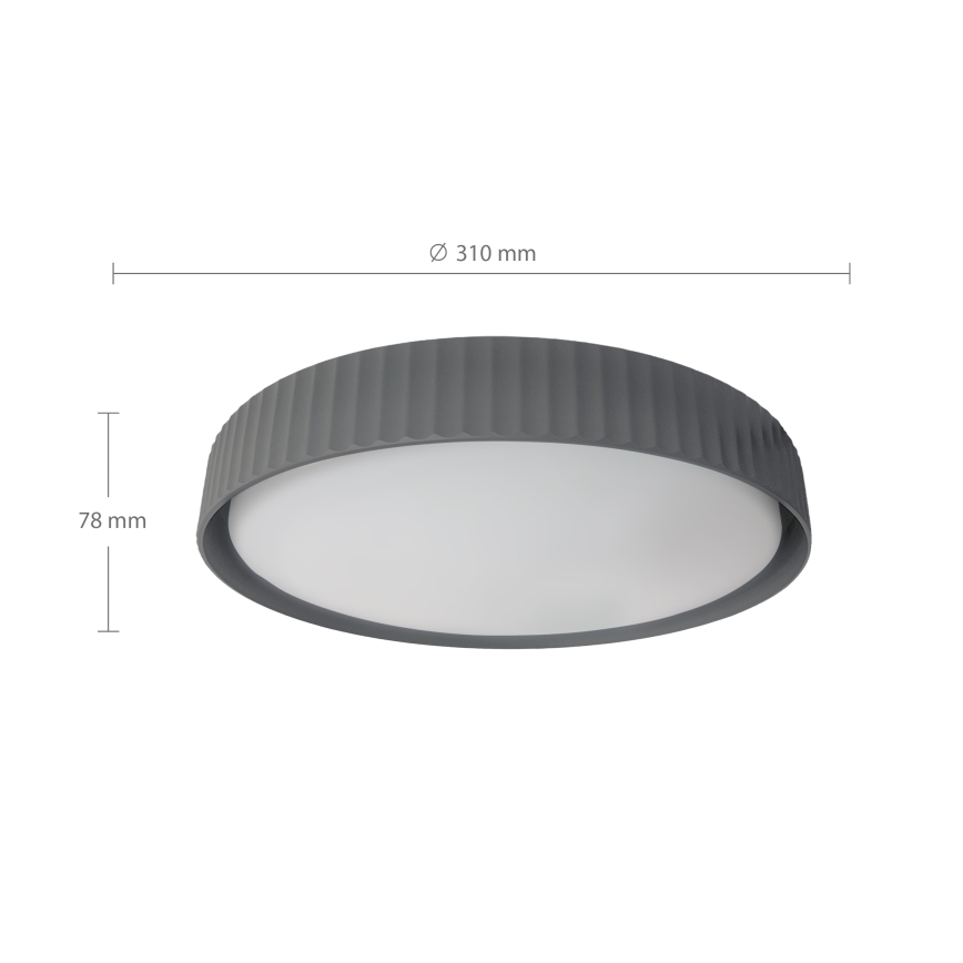 Brilagi - LED Stropní svítidlo LUCIA LED/24W/230V pr. 31 cm šedá