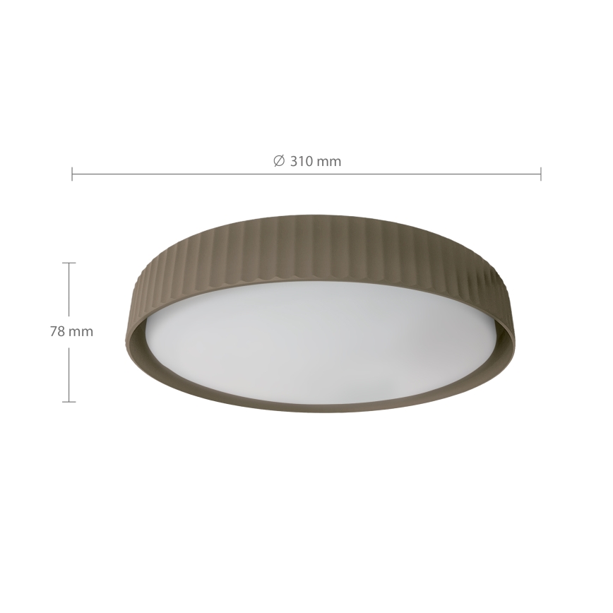 Brilagi - LED Stropní svítidlo LUCIA LED/24W/230V pr. 31 cm taupe