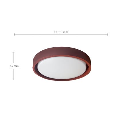 Brilagi - LED Stropní svítidlo MATTEO LED/24W/230V pr. 31 cm červená
